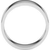 14K X1 White Gold 8 mm Flat Band Size 6.5