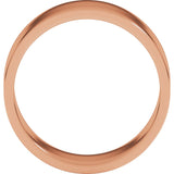 10K Rose 8 mm Flat Band Size 6.5