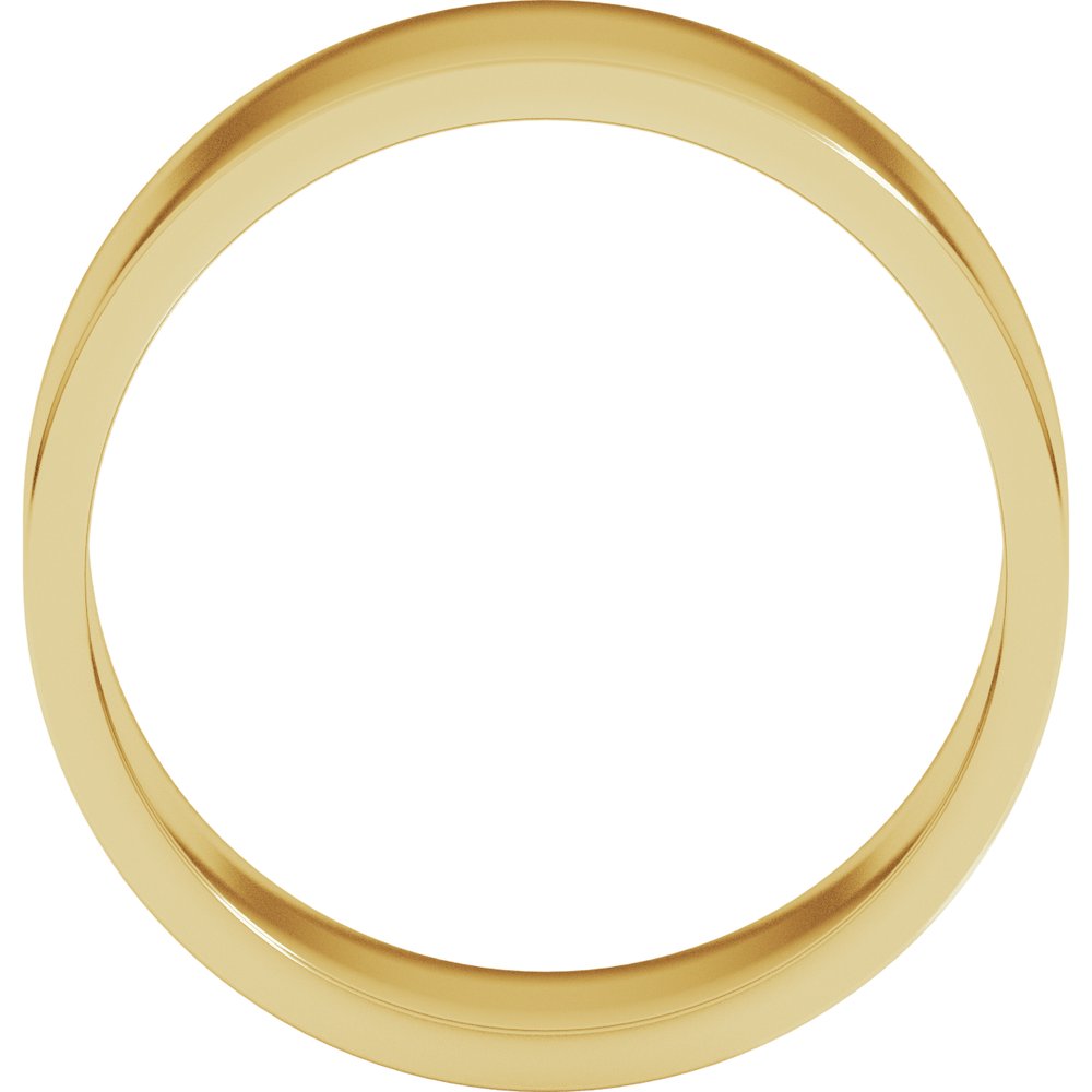 10K Yellow Gold 8 mm Flat Band Size 4