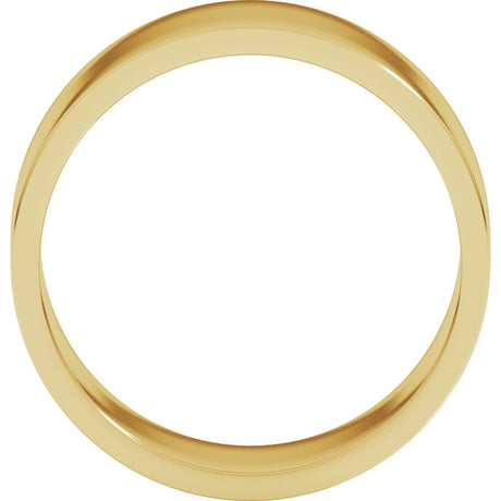 10K Yellow Gold 8 mm Flat Band Size 4