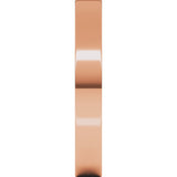 14K Rose 3 mm Flat Band