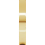 10K Yellow 3 mm Flat Band