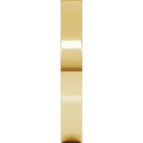 10K Yellow Gold 3 mm Flat Band Size 4.5