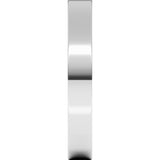 10K White Gold 3 mm Flat Band Size 6.5