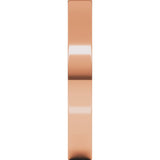 14K Rose Gold 3 mm Flat Band Size 7