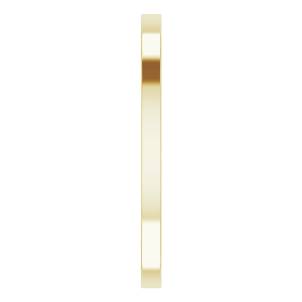 14K Yellow 1.5 mm Flat Band