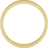 14K Yellow Gold 3 mm Flat Band Size 3
