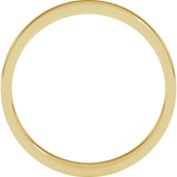 10K Yellow 3 mm Flat Band