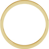 14K Yellow 3 mm Flat Band