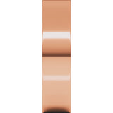 14K Rose 5 mm Flat Band Size 9