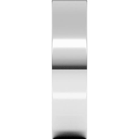 10K White Gold 5 mm Flat Band Size 7