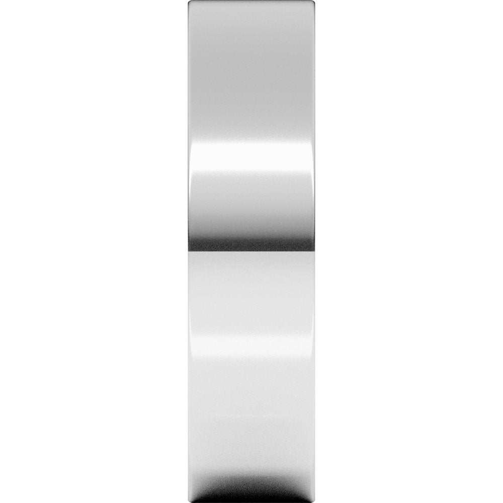 18K White 5 mm Flat Band