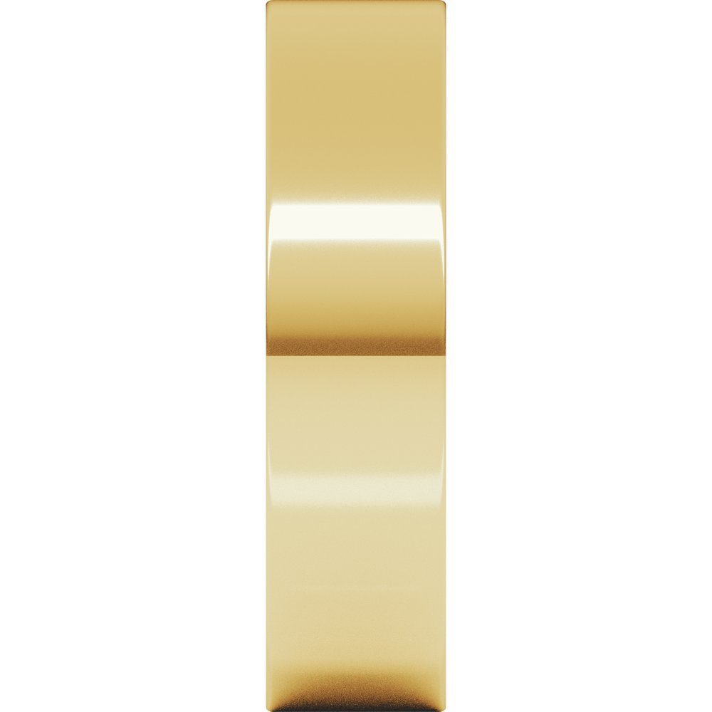 14K Yellow Gold 5 mm Flat Band Size 4