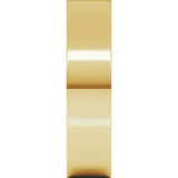 14K Yellow Gold 5 mm Flat Band Size 4