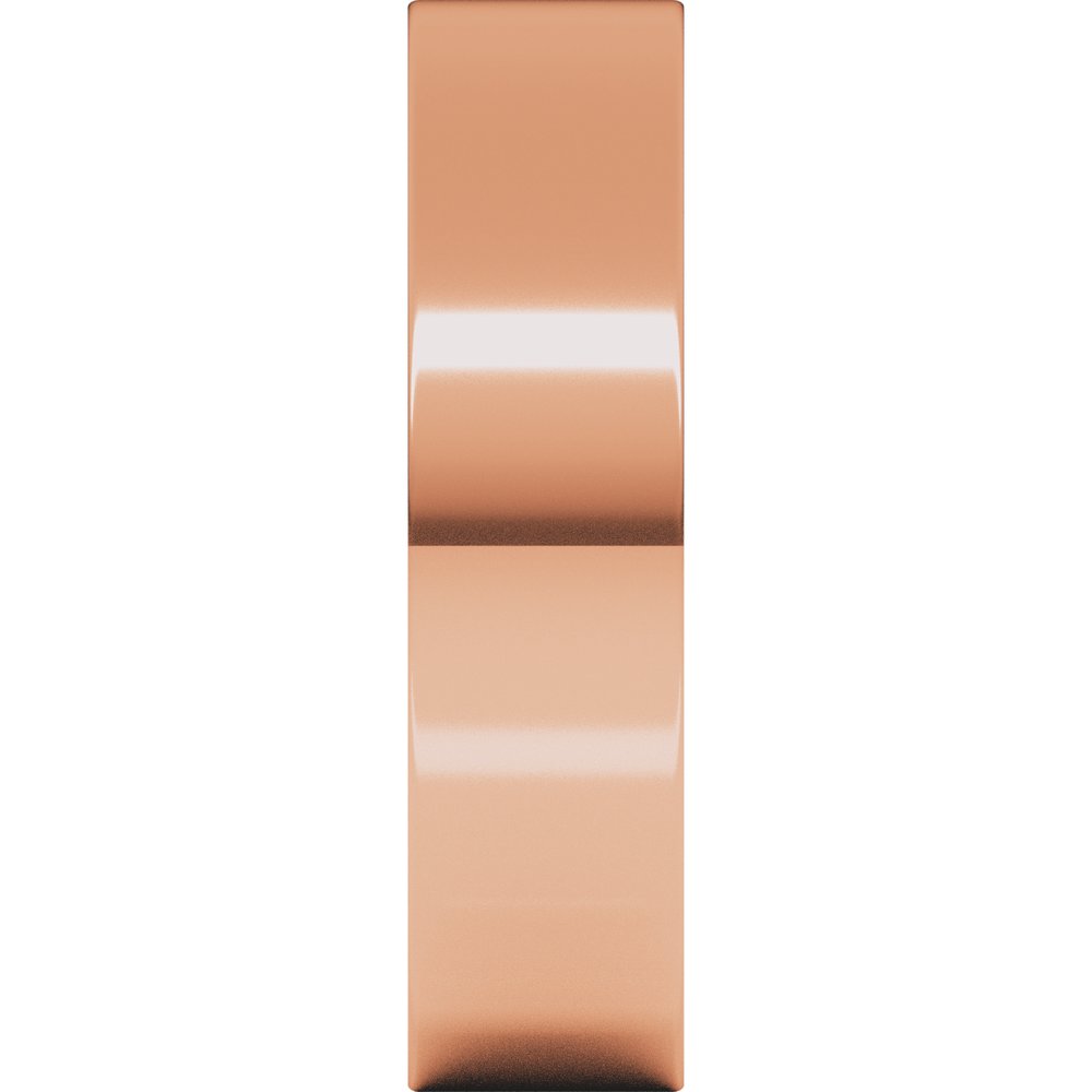14K Rose Gold 5 mm Flat Band Size 6