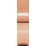 14K Rose Gold 5 mm Flat Band Size 6