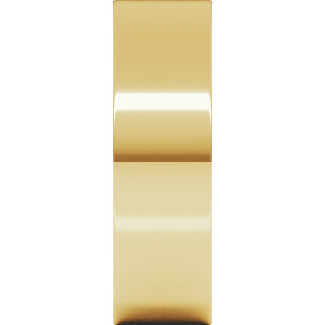 18K Yellow Gold 6 mm Flat Band Size 8