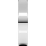 10K White Gold 4 mm Flat Band Size 5.5