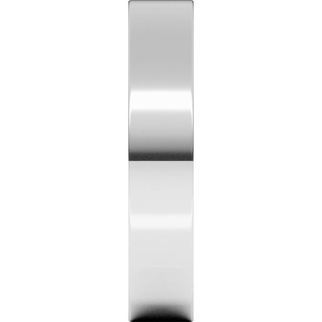 Platinum 4 mm Flat Band Size 6