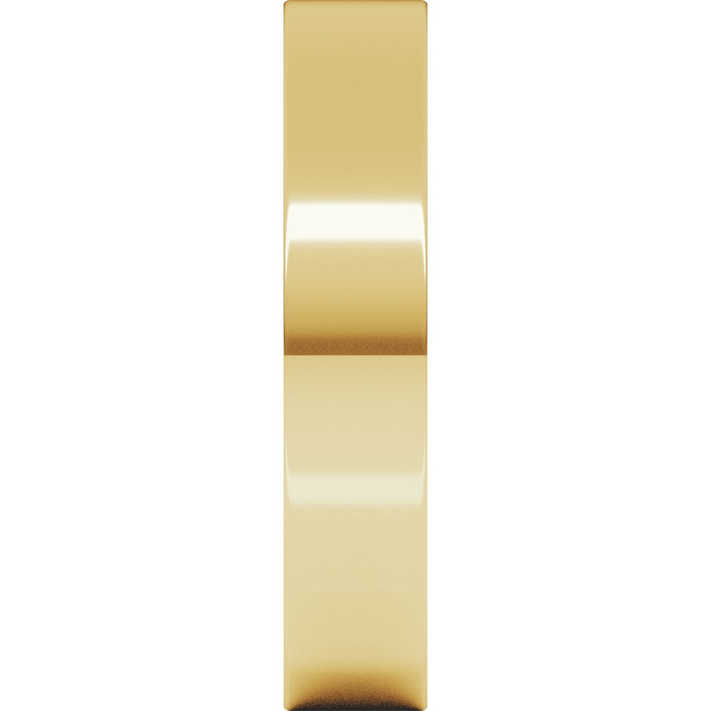 18K Yellow 4 mm Flat Band