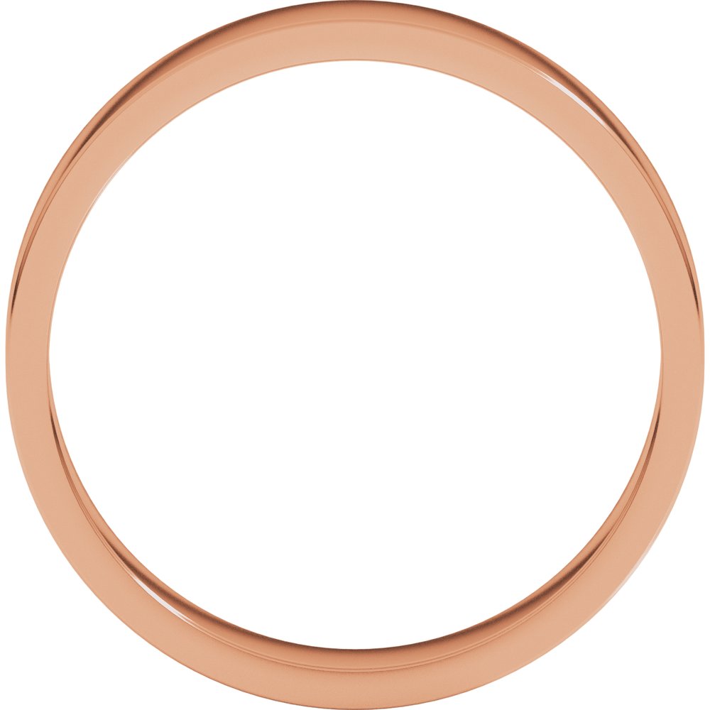 10K Rose 4 mm Flat Band