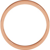14K Rose Gold 4 mm Flat Band Size 5