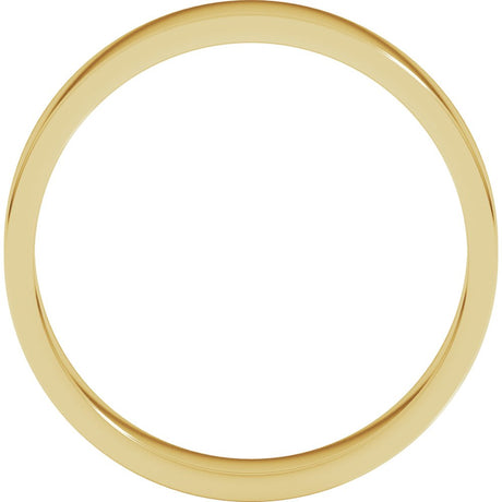 14K Yellow 4 mm Flat Band