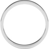 10K White Gold 4 mm Flat Band Size 5.5