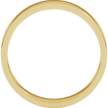 14K Yellow Gold 4 mm Flat Band Size 3