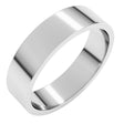 10K White Gold 5 mm Flat Band Size 7