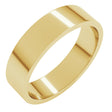 14K Yellow Gold 5 mm Flat Band Size 4