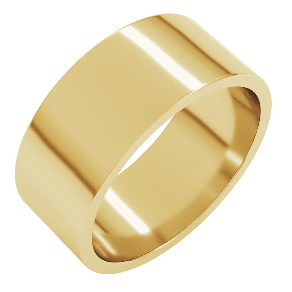 10K Yellow Gold 8 mm Flat Band Size 4