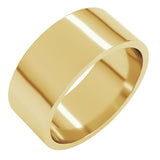 18K Yellow 8 mm Flat Band Size 9