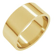 14K Yellow Gold 8 mm Flat Band Size 7