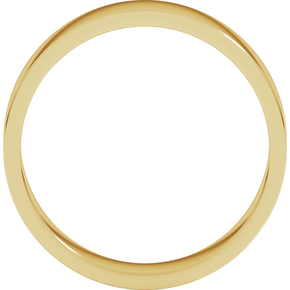 14K Yellow Gold 5 mm Flat Band Size 4