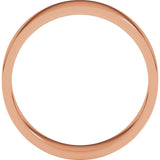 10K Rose 5 mm Flat Band Size 10