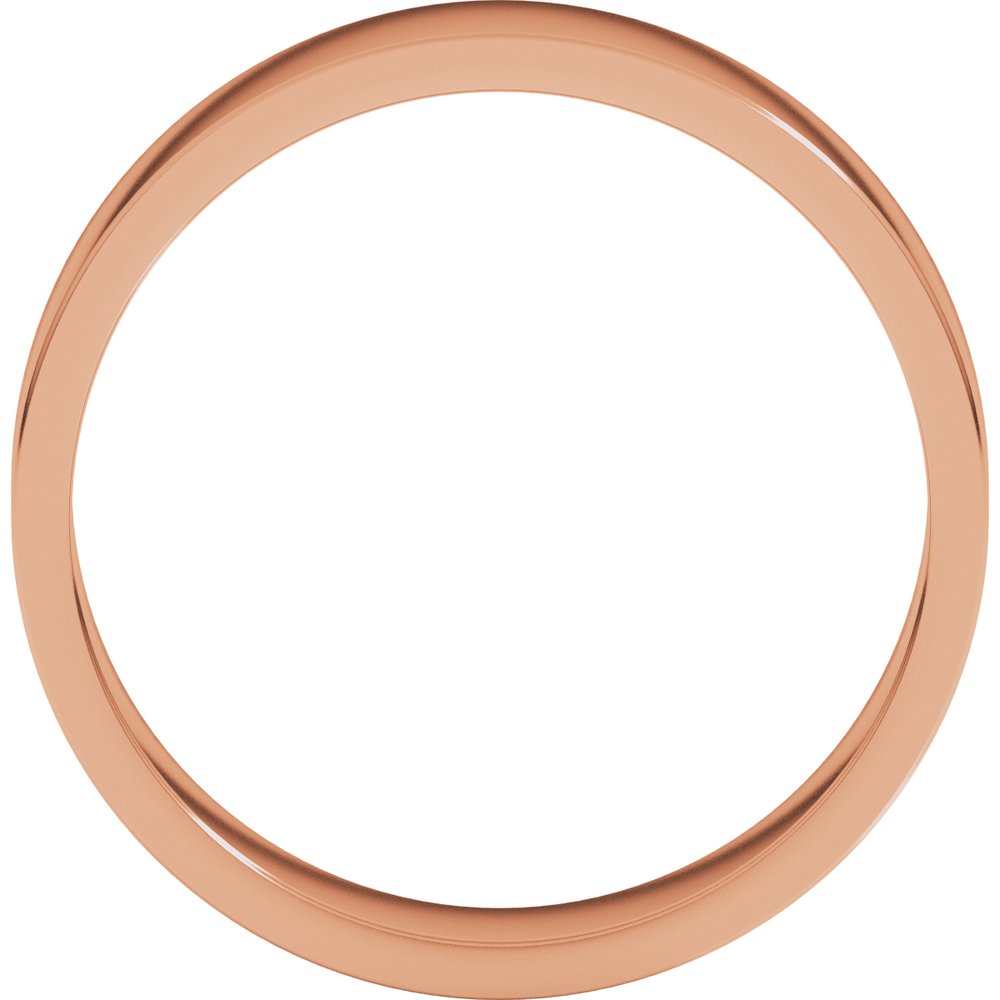 14K Rose Gold 5 mm Flat Band Size 6