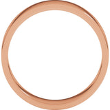 14K Rose Gold 5 mm Flat Band Size 6