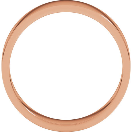 14K Rose Gold 5 mm Flat Band Size 6