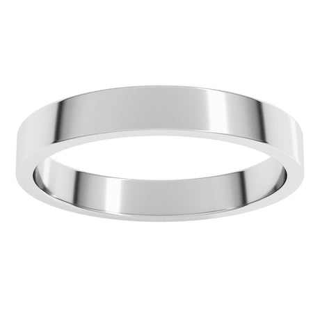 Sterling Silver 3 mm Flat Band Size 5.5