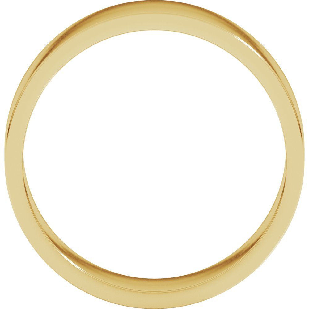10K Yellow Gold 6 mm Flat Band Size 5