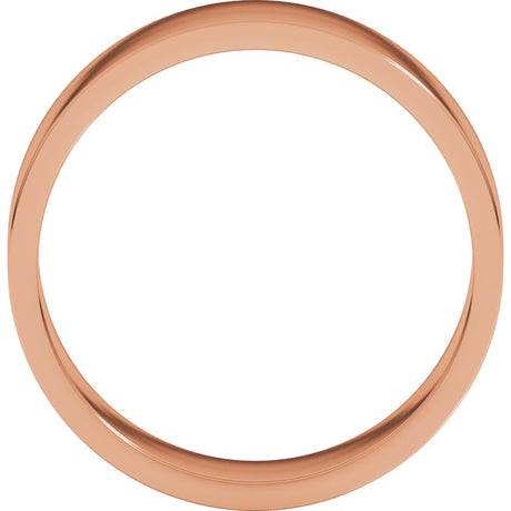10K Rose Gold 6 mm Flat Band Size 9.5