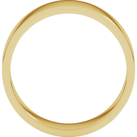 18K Yellow Gold 6 mm Flat Band Size 8