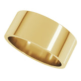 10K Yellow Gold 8 mm Flat Band Size 4