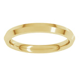 14K Yellow Gold 2.5 mm Comfort-Fit Knife Band Size 4.5