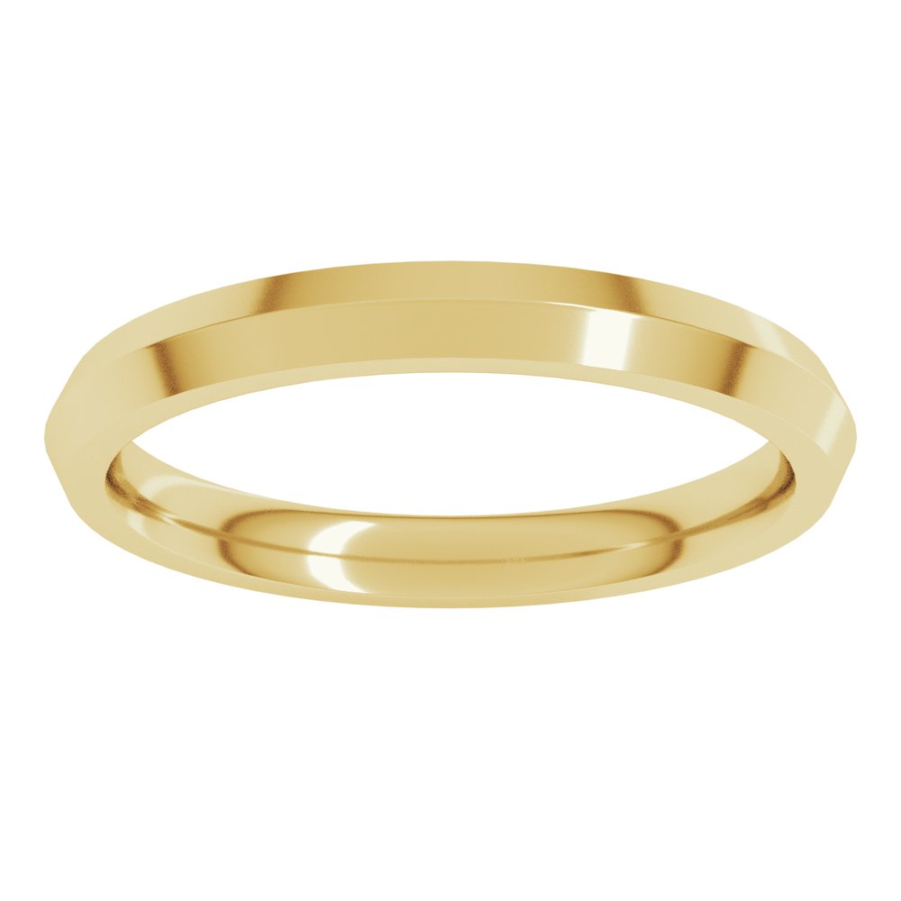 14K Yellow Gold 2.5 mm Comfort-Fit Knife Band Size 4.5