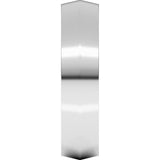 10K White Gold 5 mm Comfort-Fit Knife Band Size 9