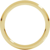 14K Yellow Gold 2.5 mm Comfort-Fit Knife Band Size 4.5