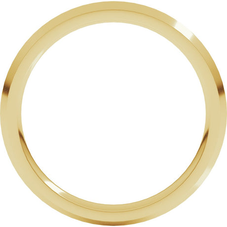 14K Yellow Gold 2.5 mm Comfort-Fit Knife Band Size 4.5
