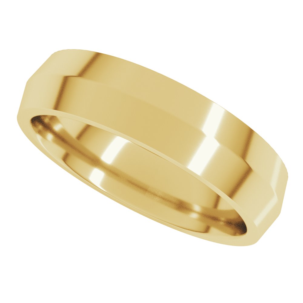 18K Yellow Gold 4 mm Comfort-Fit Knife Band Size 7.5
